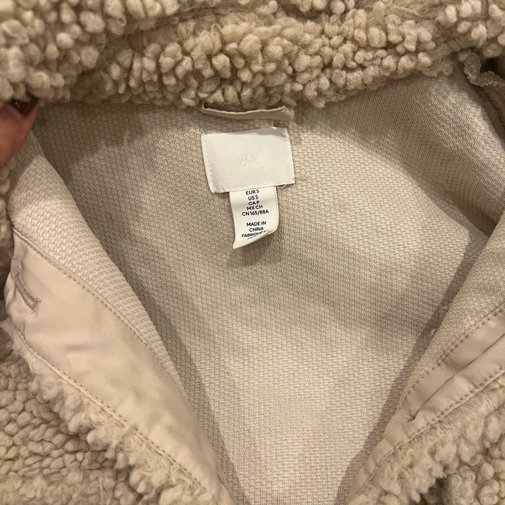 Sherpa collard pullover from h&m in size small